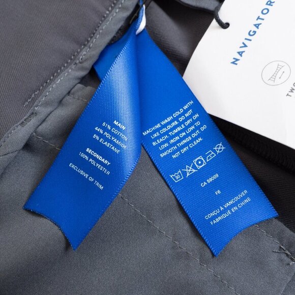 Kit And Ace Navigator Ride Pleated Pants Cropped Oversized Gray - Picture 12 of 15